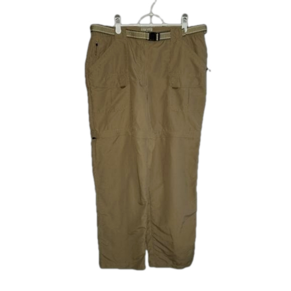 L.L Bean Convertible Tan Shorts Pants Label Reads Size LReg Item ID 234441